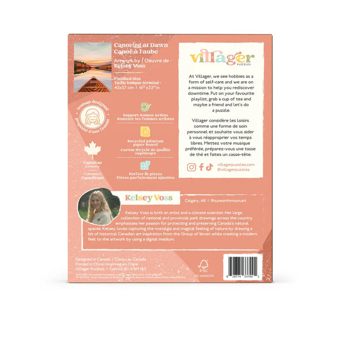 Villager Puzzles Canoeing at Dawn