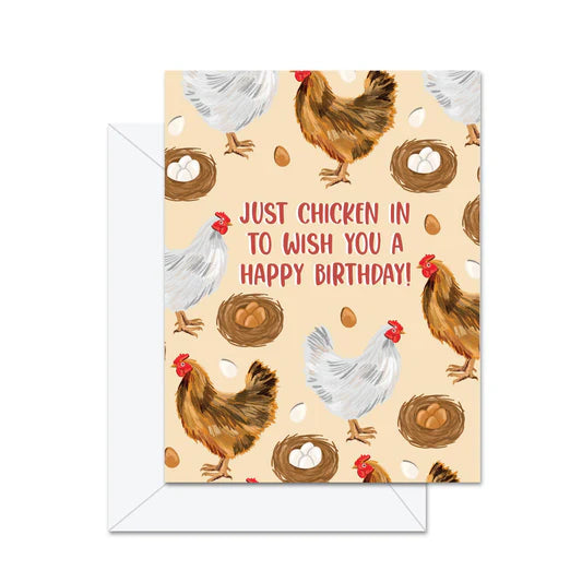 Just Chicken Birthday Card