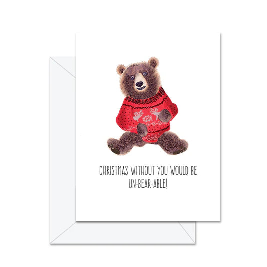 UnBearable Christmas Card