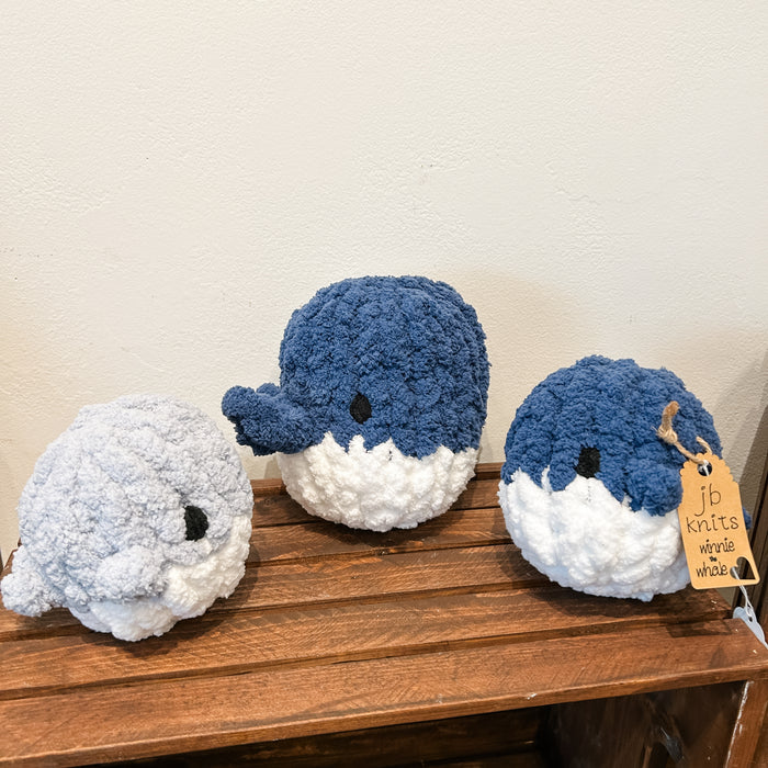 Knitted Stuffed Whale