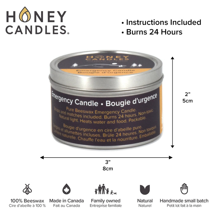 Emergency Beeswax Candle