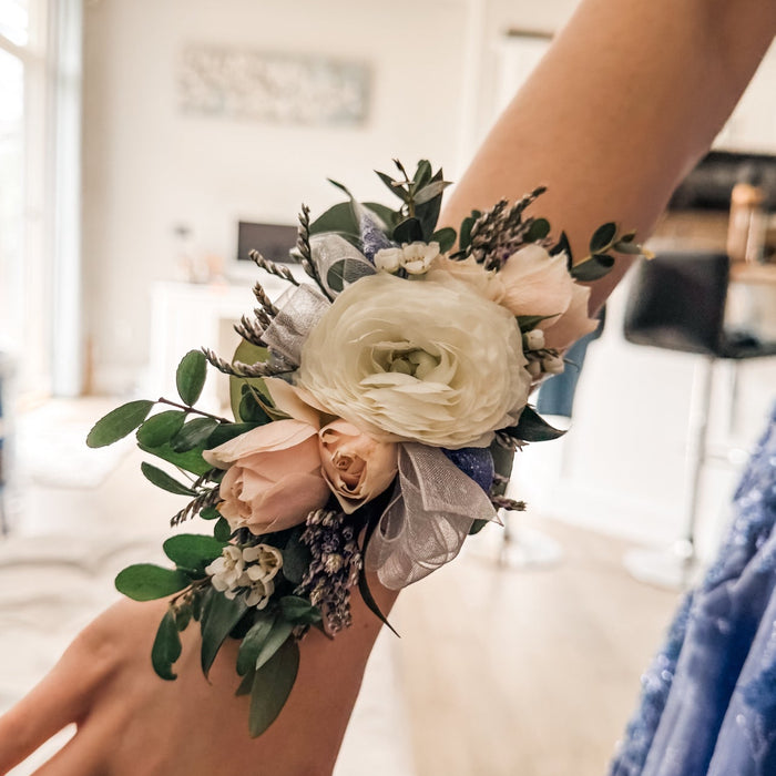 Ranunculus & Spray Rose Corsage