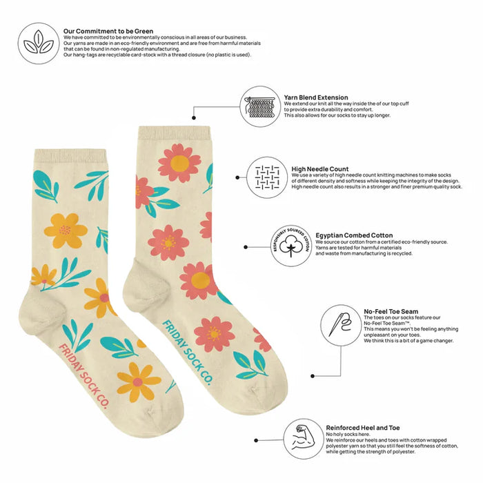 Women's Socks Flower Fun