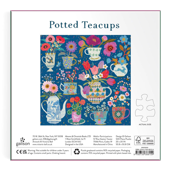 Potted Teacups 500 pc Puzzle