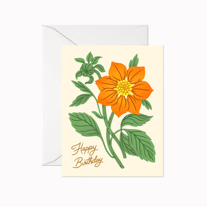 Happy Birthday Dahlia Card