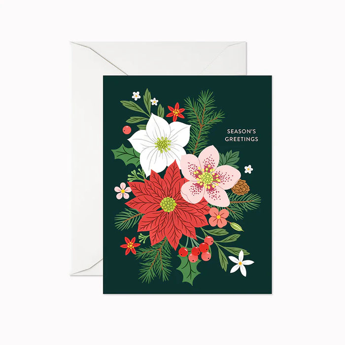 Seasons Greetings Bouquet Card