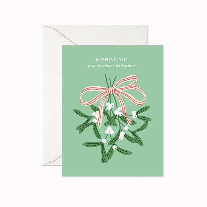 Merry Christmas Mistletoe Card