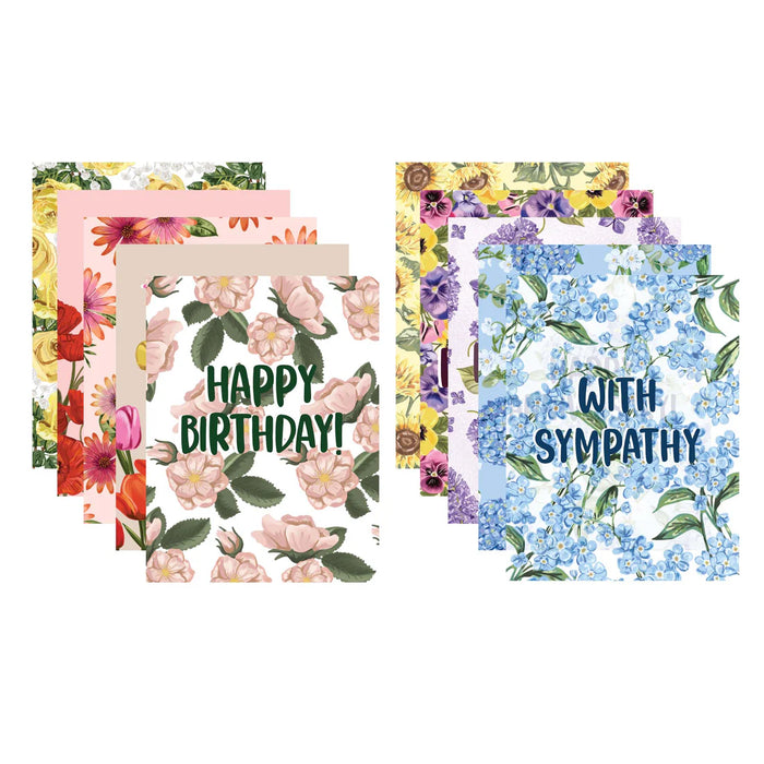 Garden Party Greeting Card Set 10 pack