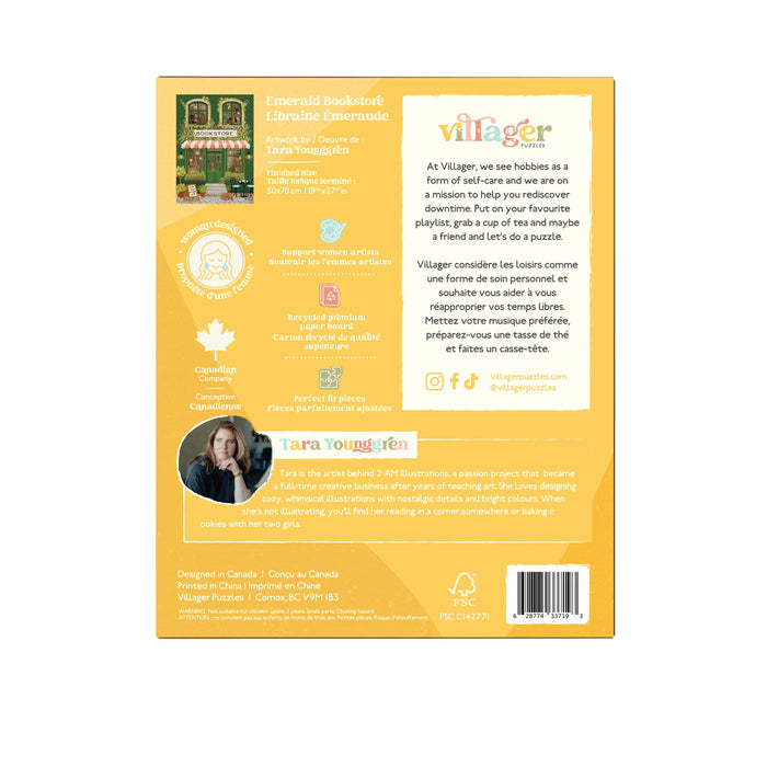 Villager Puzzles Emerald Bookstore