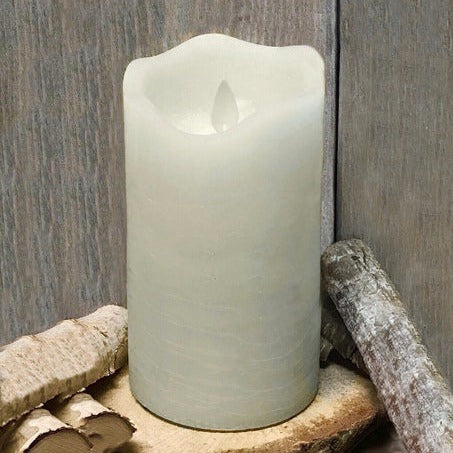 LED Flickering Flame Candle Ivory