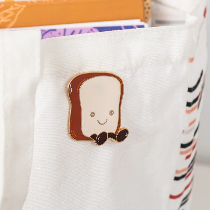 Toast Enamel Pin
