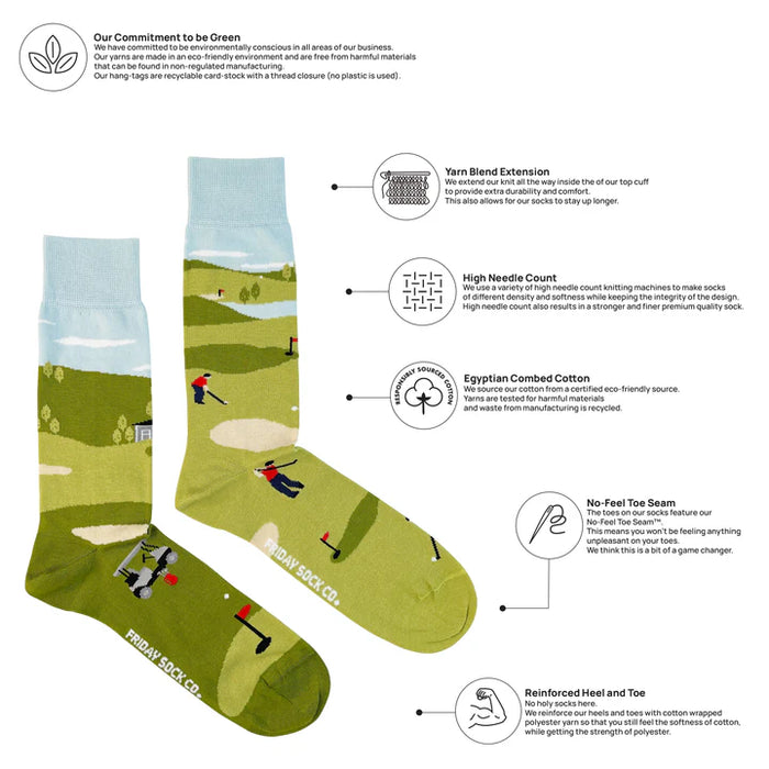 Men's Socks Golf Scene