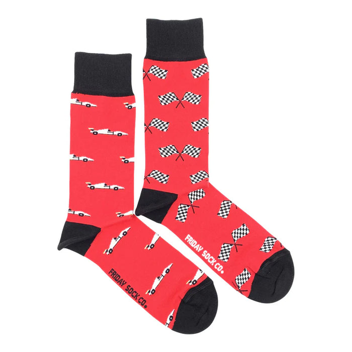 Men's Socks Race Car