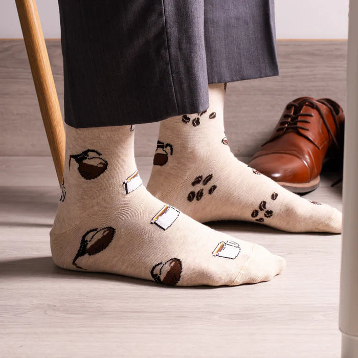 Men's Socks Vintage Coffee