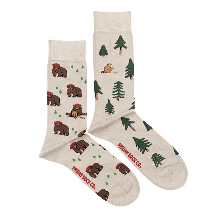 Men's Socks Bear in Hat