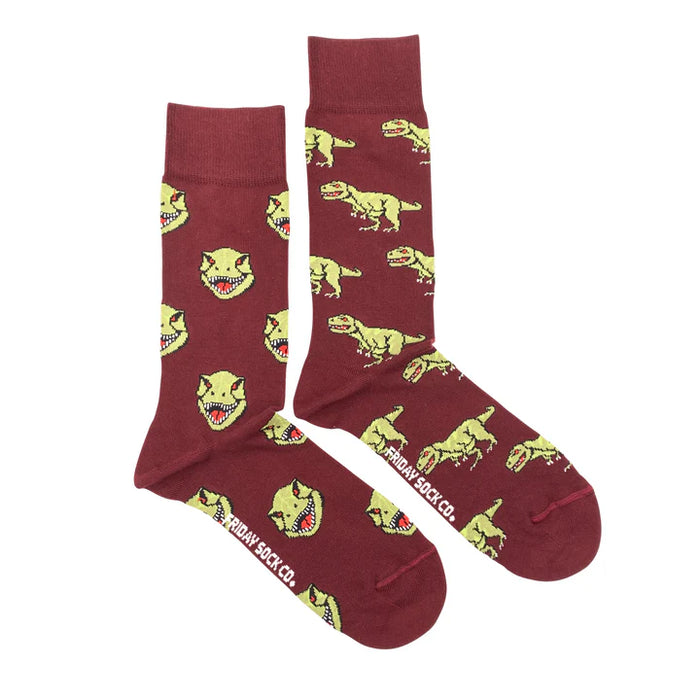 Men's Socks Dino Face