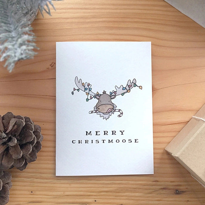 Merry Christmoose Greeting Card
