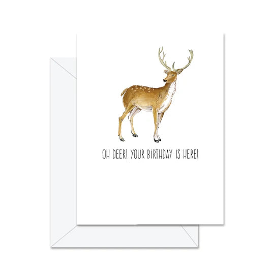 Oh Deer Birthday Card