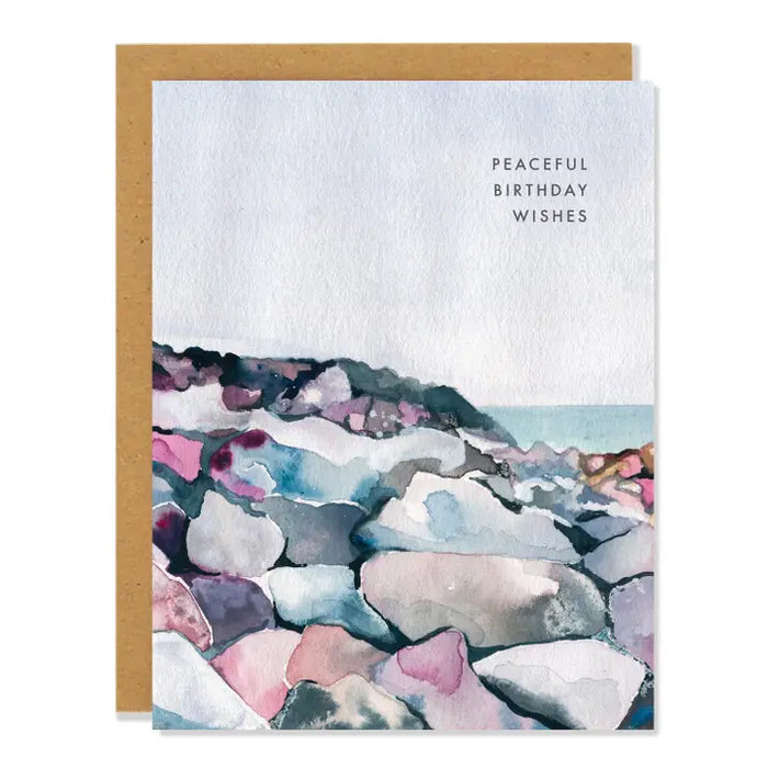 Peaceful Watercolor Bday Card