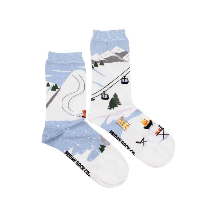 Women's Socks Ski Scene