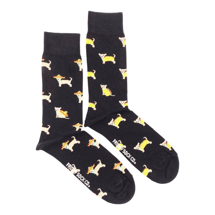 Men's Socks Taco Dog