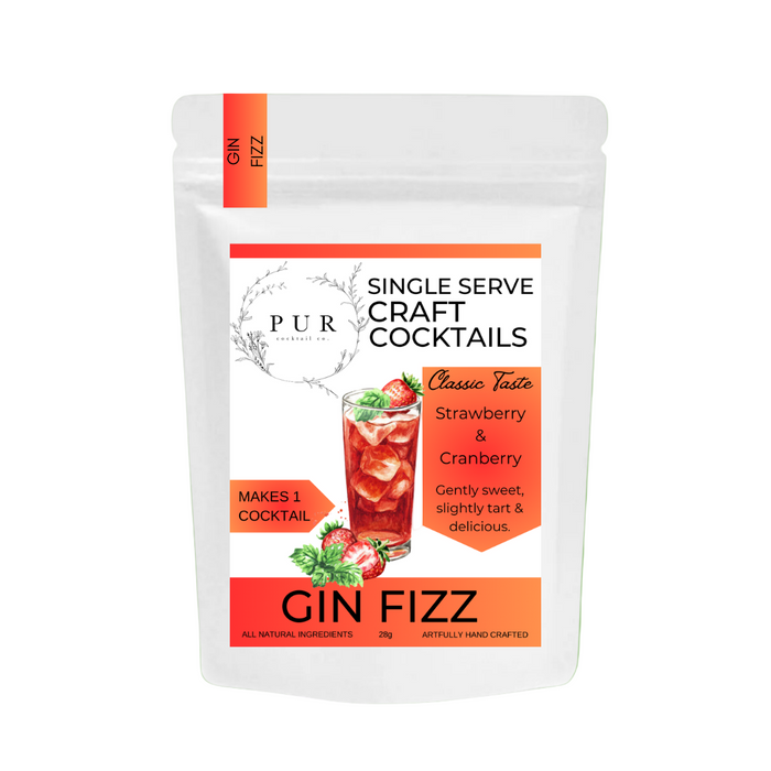Gin Fizz Cranberry & Strawberry Drink Mix