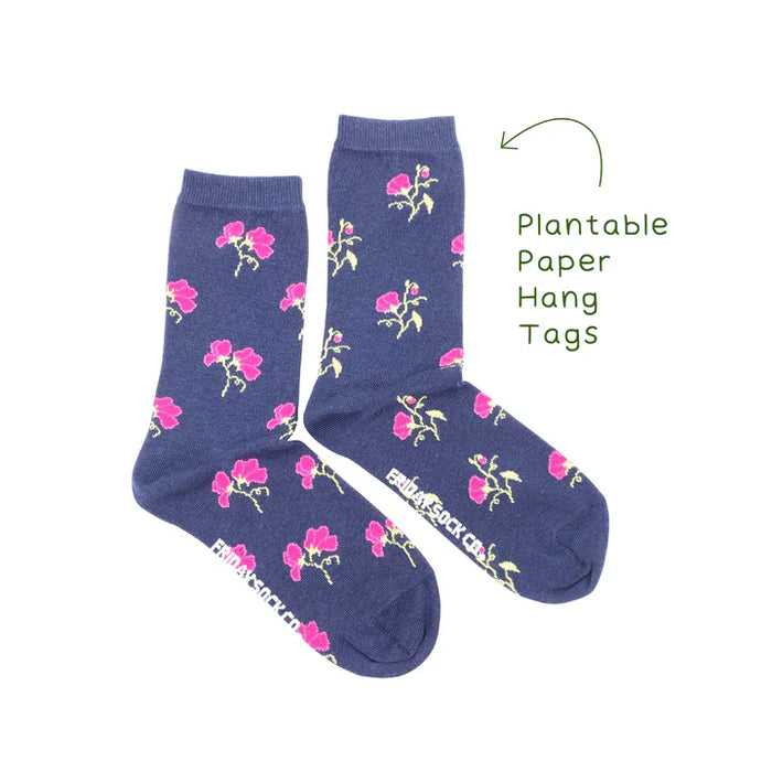 Women's Socks Sweet Peas