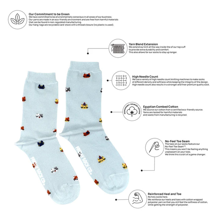 Women's Socks Tiny Cat