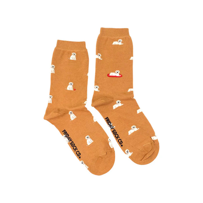 Women's Socks Tiny Golden Dog