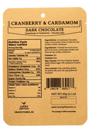 Cranberry & Cardamom Dark Chocolate LP