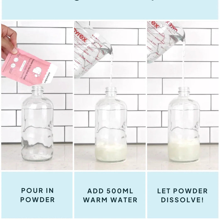 Powder to Gel Dish Soap