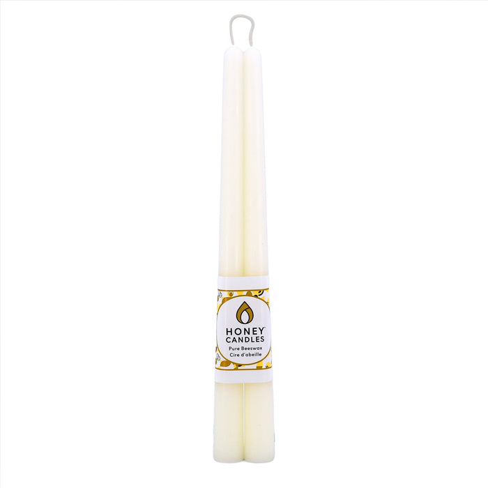 Beeswax Taper Candle Pair 12"