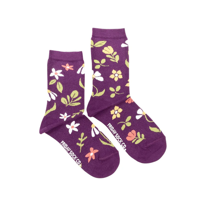 Women's Socks Flower Garden Party