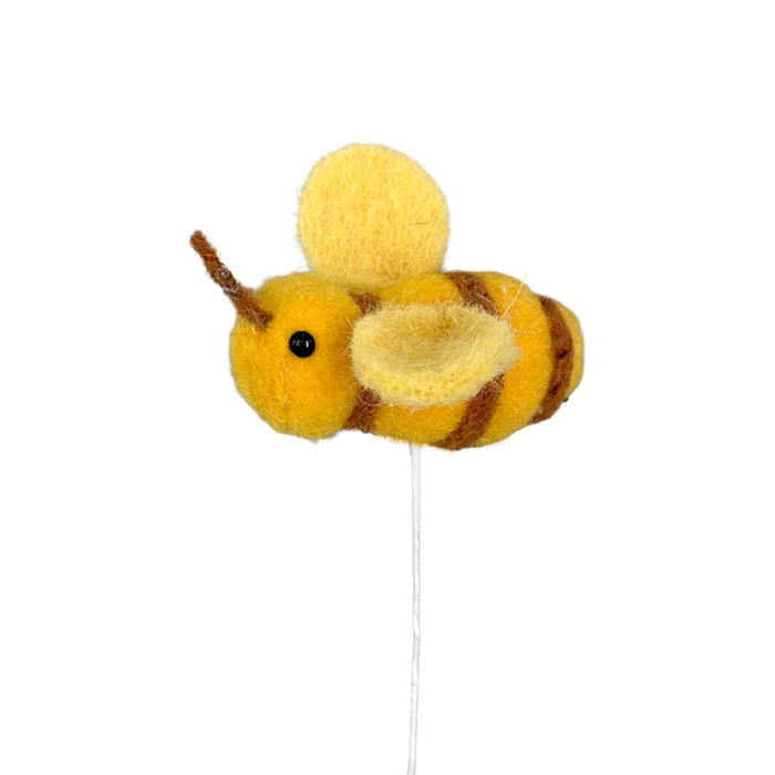 Felt Bumblebee on a Pick