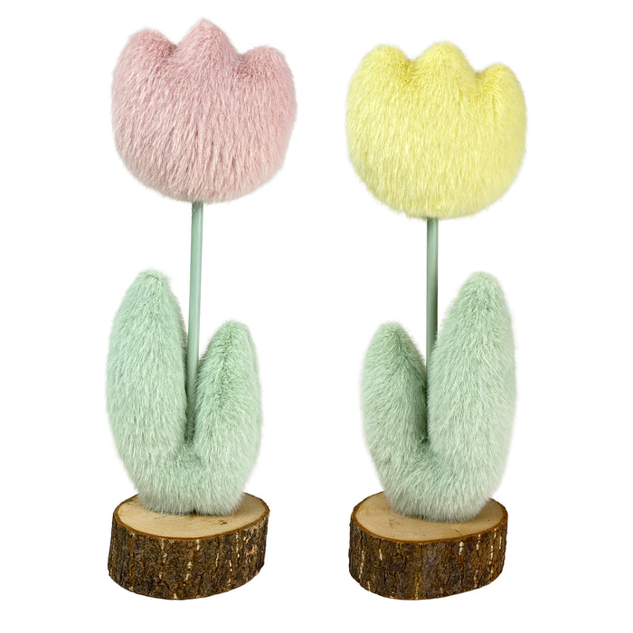 Fabric Tulip on Stand