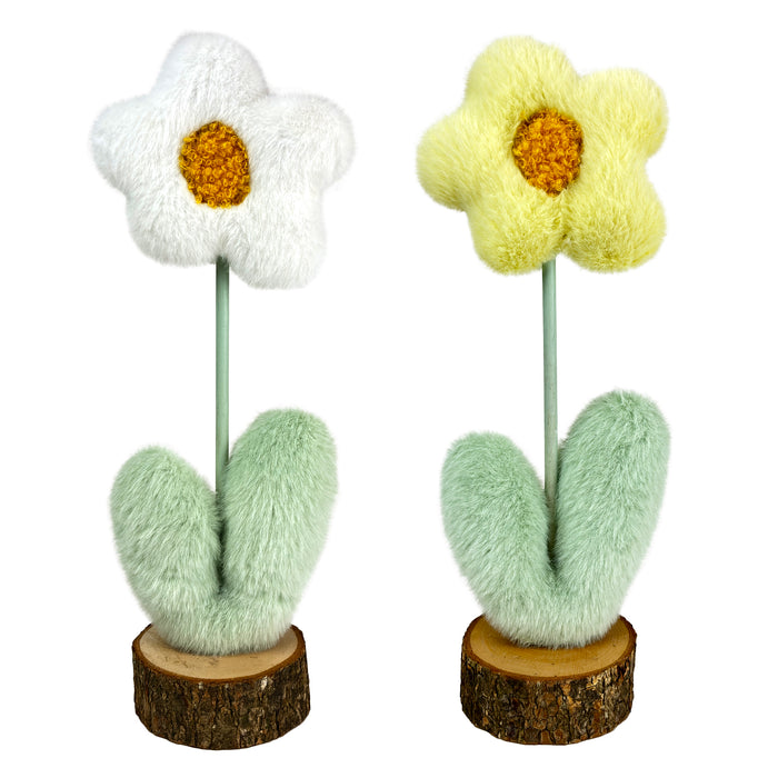 Fabric Daisy on Stand