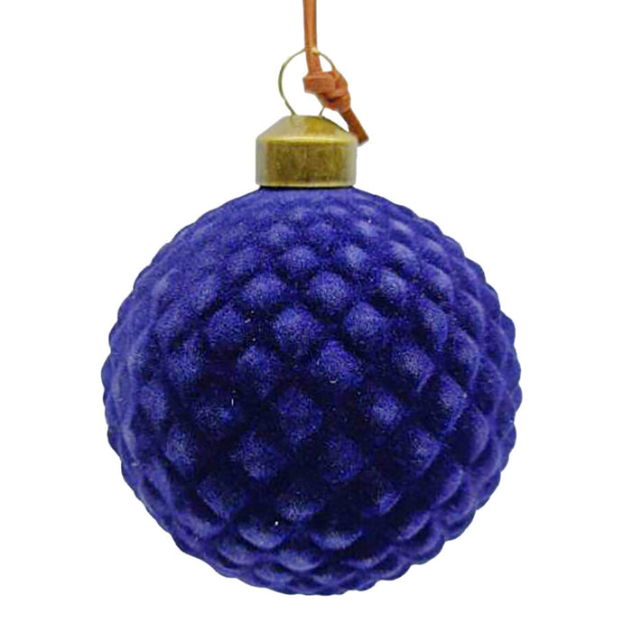 Velvet Diamond Ball Ornament