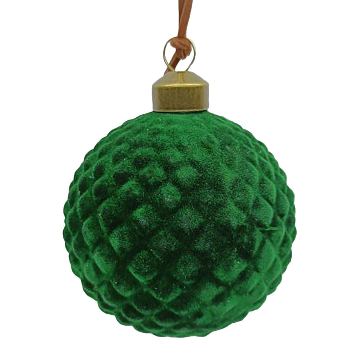 Velvet Diamond Ball Ornament