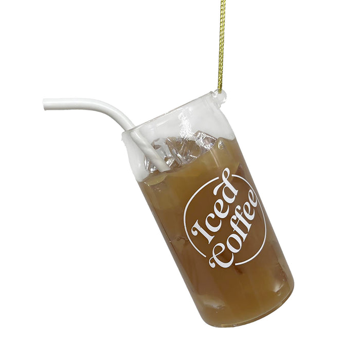 Glass Iced Coffee Ornament