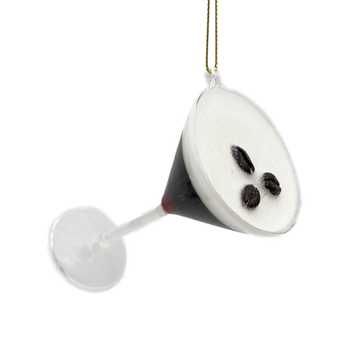 Glass Espresso Martini Ornament