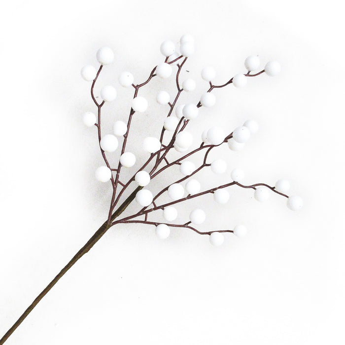 Spray White Berry 16"