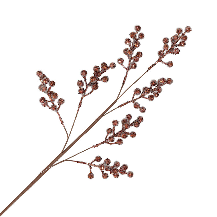 Spray Berry Frosted Brown 26"