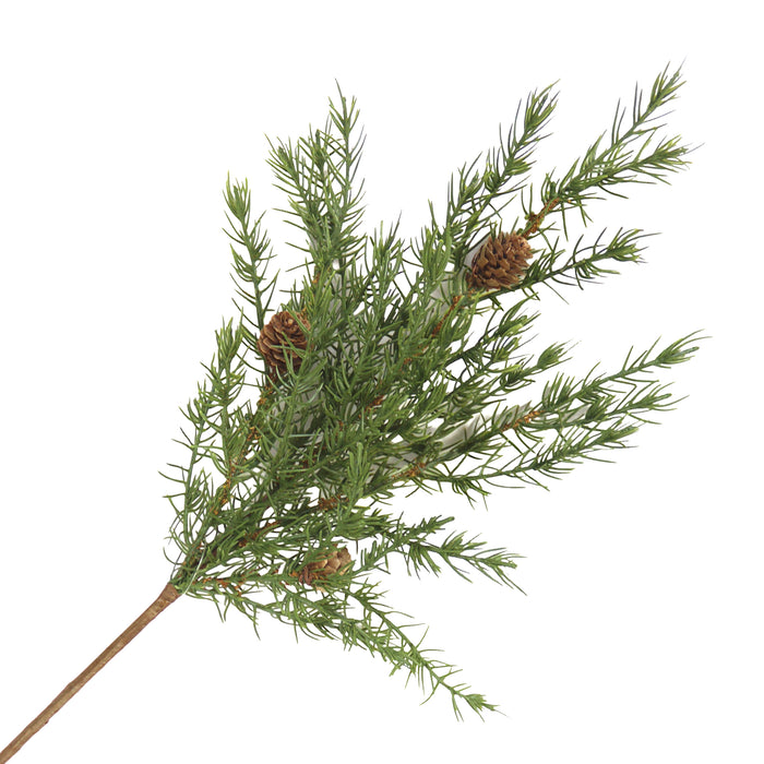 Spray Cedar with Pine Cones 25"