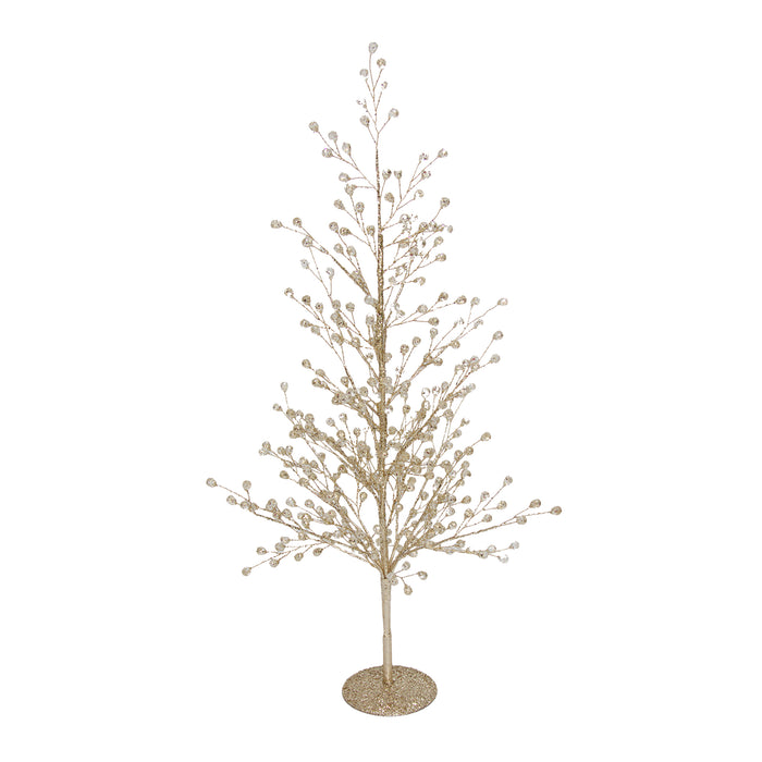 Tree Gold Glitter Crystal Cluster