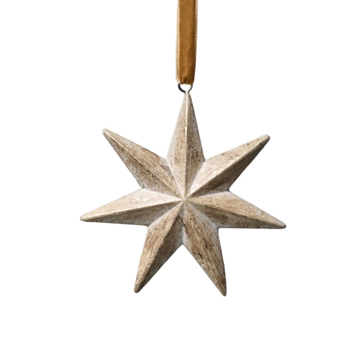 Wooden Starburst Ornament