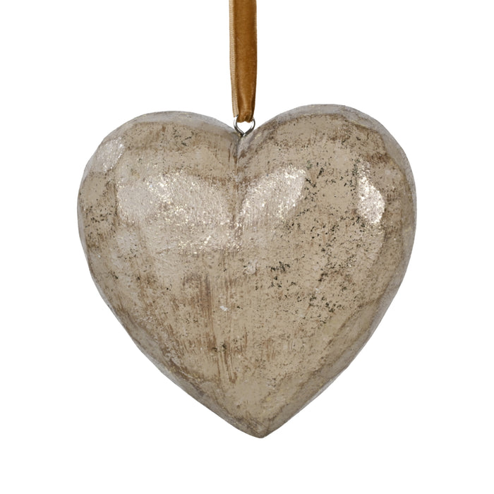 Wooden Heart Ornament