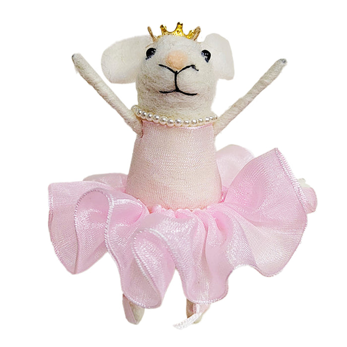Wool Mouse Ballerina Ornament