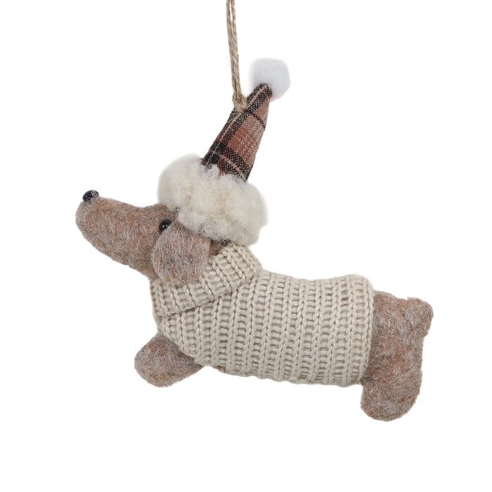 Ornament Fabric Wiener Dog