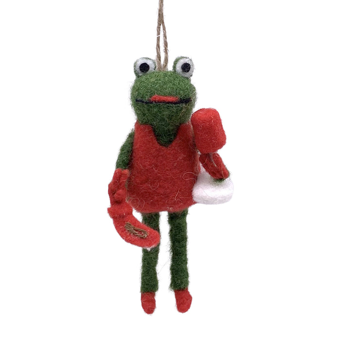 Ornament Felt Frog