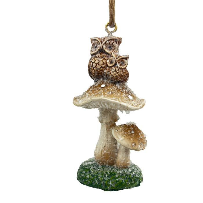 Ornament Mushroom with Owl